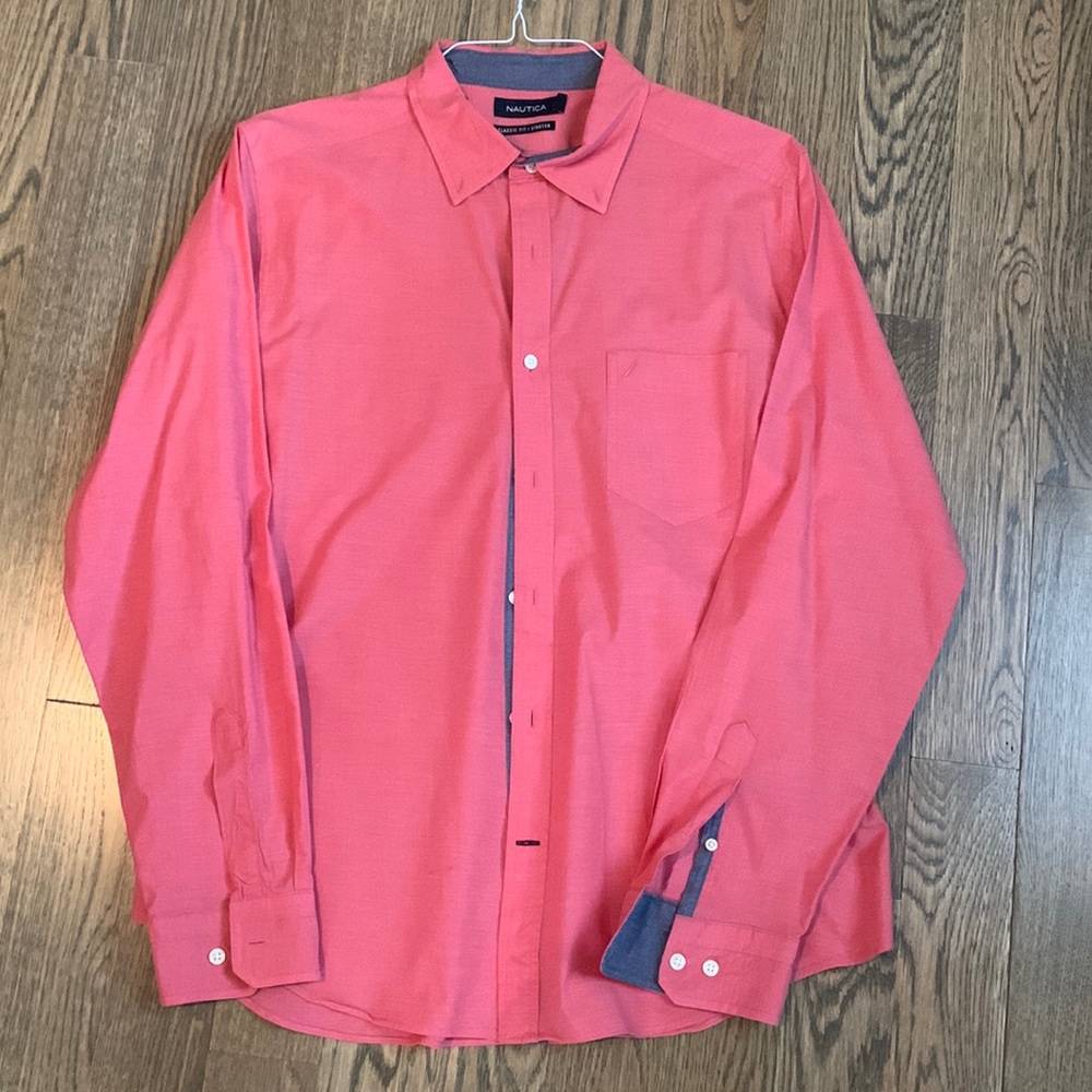 Nautica button down coral